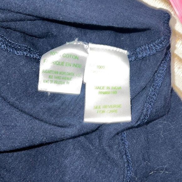 Lilly Pulitzer Navy Essie Tank Top Gold Buttons Smocked Neutral Basic Sz S Small - Picture 7 of 8